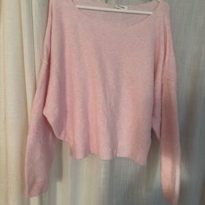 American Vintage Soft Pink Crew Neck Sweater
